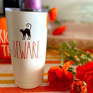 🎃👻 RAE DUNN Beware HALLOWEEN steel Tumbler 👻🎃